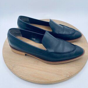 Everlane Black Leather Flats Sleek Minimalist Design